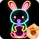 Cover Image of Télécharger How to draw Glow Zoo 0.9.11 APK