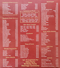 Dhaba Bollywood menu 2