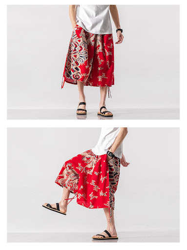 Title 8, Mens Loose-fitting Chinese Style Elephant Flow...