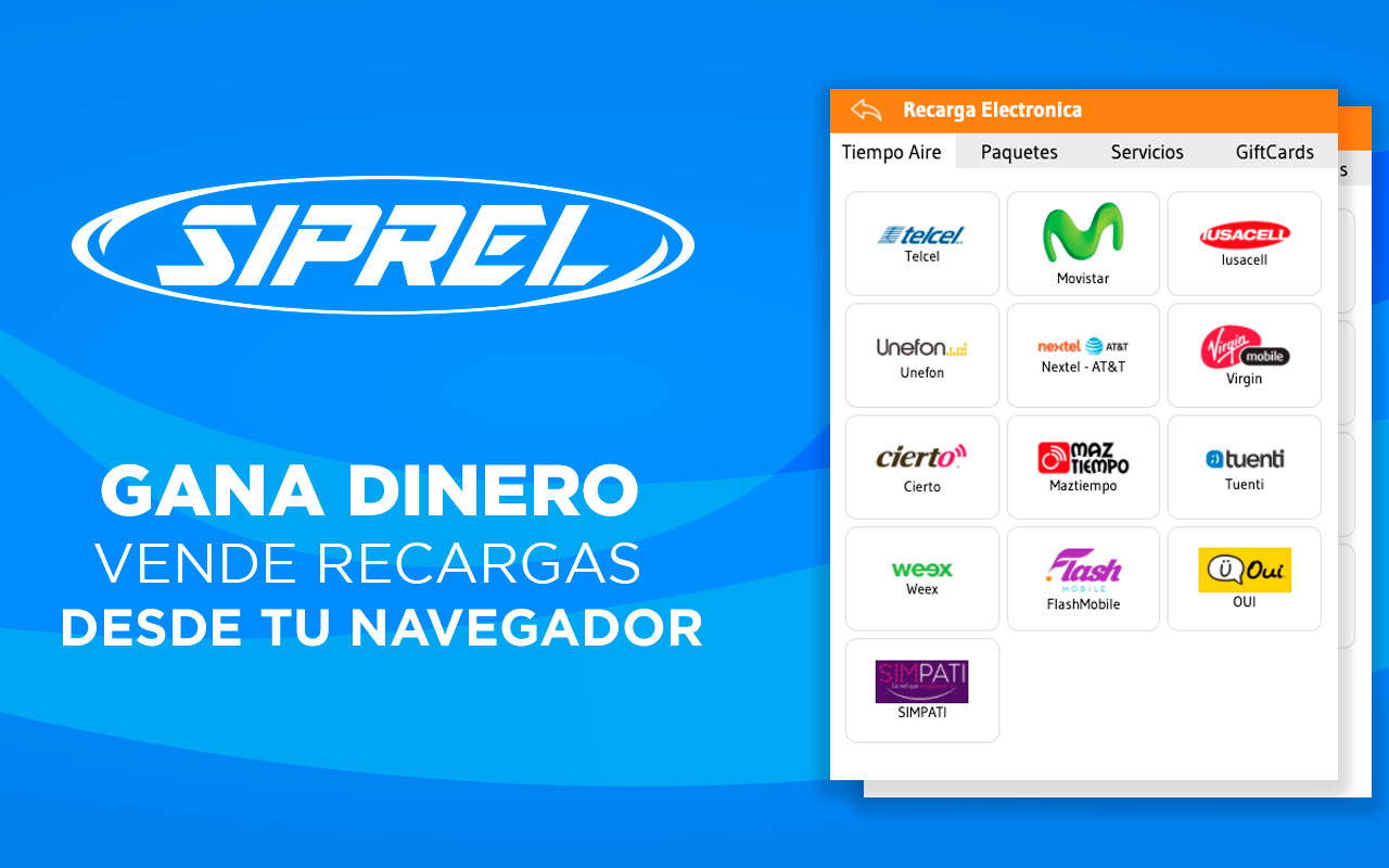 siprel.mx - Recargas Electronicas y Servicios Preview image 3