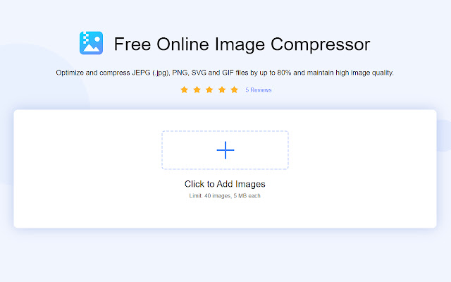 Compressor de imagem on-line - JPG/PNG/GIF