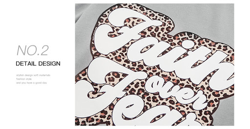 Title 7, Leopard Print Contrast Color Slogan T-shirt Sum...