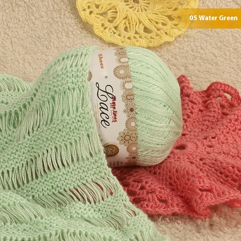 Fio de crochê de renda No 8, lã fina de verão. Ideal para peças leves e delicadas, perfeito para criar roupas e acessórios exclusivos.