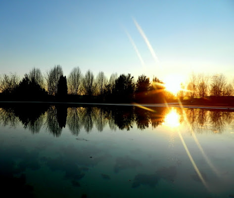 Tramonto in piscina. di Regisrebeccaregis