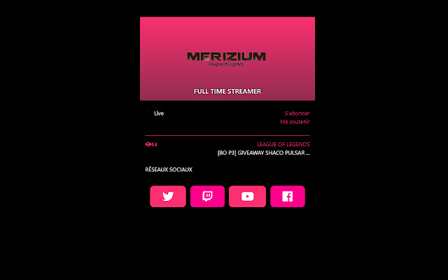 Merizium stream extension