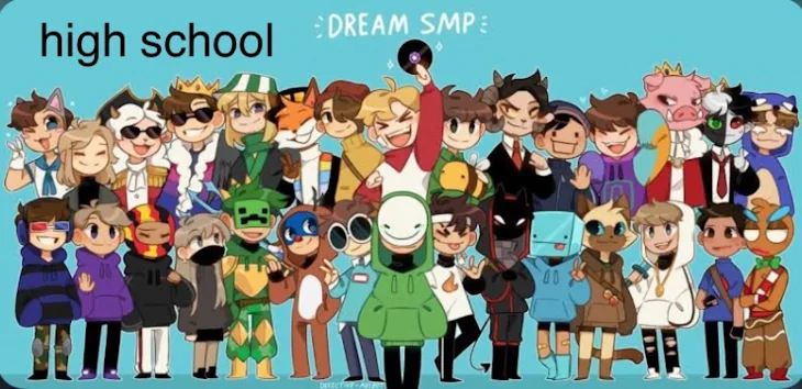 「Dream SMP(high school AU)part1」のメインビジュアル