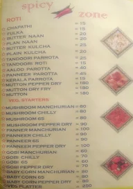 Spicyzone Restaurant menu 1