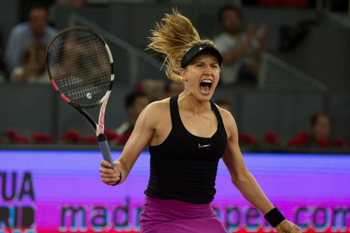 Canadese Eugenie Bouchard haalt het na beklijvend duel in Madrid van 'bedriegster' Maria Sharapova
