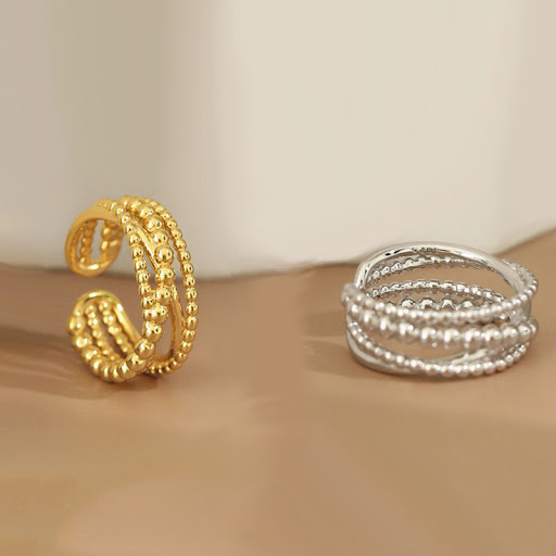 Title 6, Womens Braided Winding Multi-layer Cross Ring ...