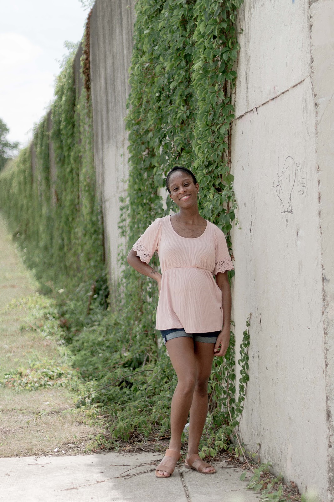 Pink Flutter Sleeve Top and Shorts - Patience & Pearls