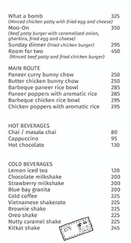 Coco Jaunt 1728 menu 1