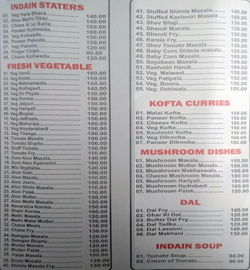 Utsav Kitchen menu 