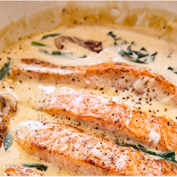 Coconut Creamy Mustard Salmon