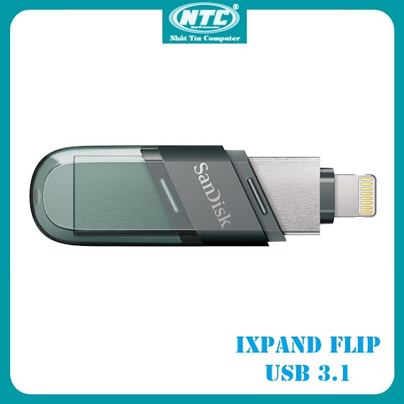 Usb 3.1 Otg Sandisk Ixpand Flash Drive Flip 32Gb / 64Gb / 128Gb / 256Gb (Bạc)