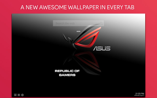 Asus Wallpaper HD Custom New Tab