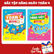 Sách - Combo Bài Tập Hằng Ngày Toán Và Tiếng Việt 4 - Tập 1 ( Kết Nối Tri Thức Với Cuộc Sống ) - Có Mã Qr Video Bài Giảng