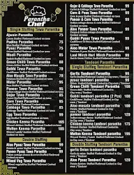 Parantha Chef menu 1