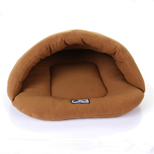 New Slipper Style Winter Warm Fleece Pet Cat Sleeping Bags Puppy Small Dog Bed with Cushion Pet Rabbit Squirrel Hamster 