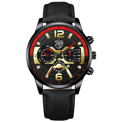 Title 19, Mens Stainless Steel Calendar Quartz Watch. A ...