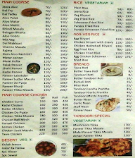 Mr Hungry menu 1