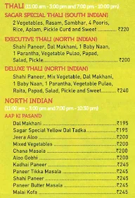 Sagar Ratna menu 4