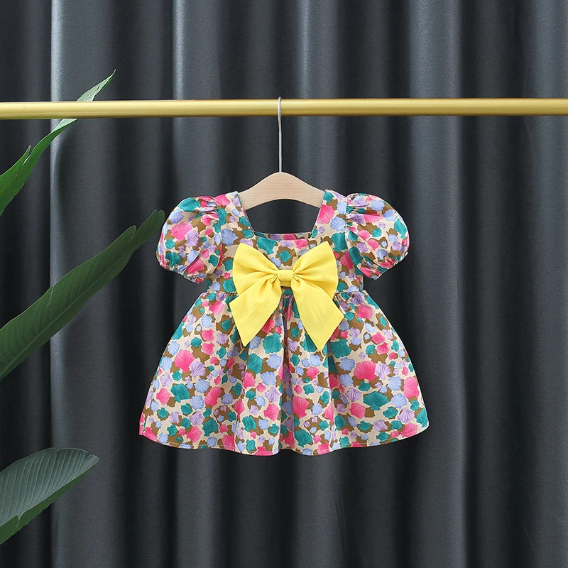 Robe Princesse en Coton pour Filles avec Personnalité Mode Enfant Confortable Élégante Idéale pour Fêtes et Quotidien.