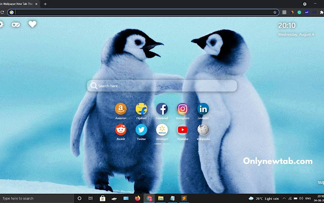 Penguin Wallpaper New Tab Theme