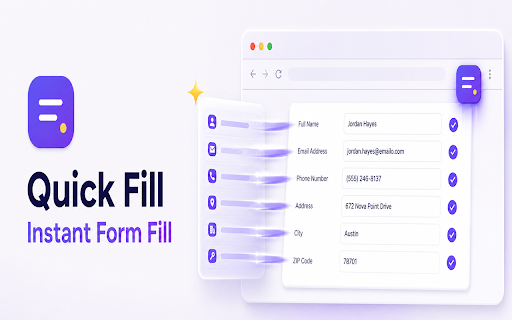 Quick Fill: Instant Form Fill screenshot 1