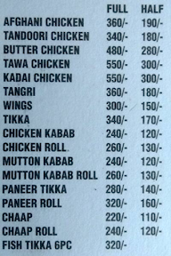 Montu Chicken Corner menu 1