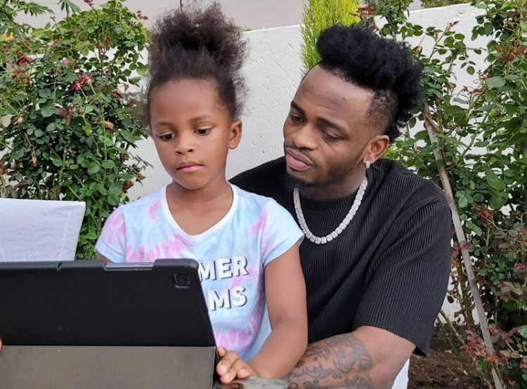 Princess Tiffah and her dad Diamond Platnumz