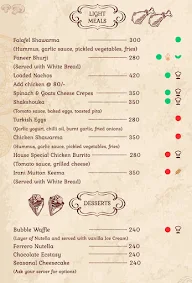 Bohemian Brew menu 2