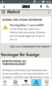 SMHI Väder screenshot 4