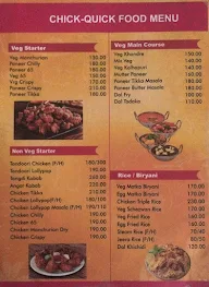 Chick Quick Bar & Restaurant menu 5