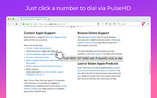 PulseHD Click to Dial