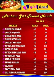 Girlfriend Arabian Mandi Restaurant menu 1