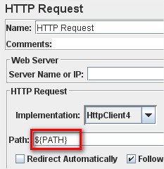 Using variable in HTTP Request