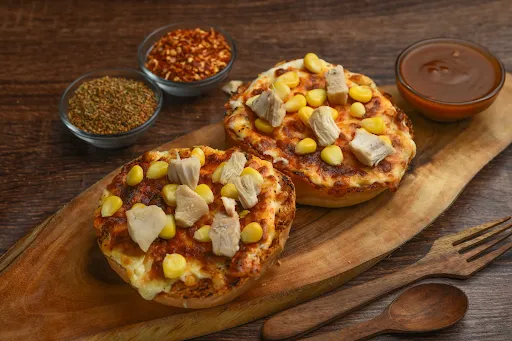 Cheese Chicken Corn Burger Pizza