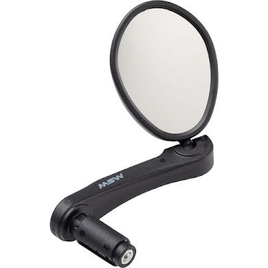 MSW Handlebar Mirror - Flat Bar, Stainless Steel Lens