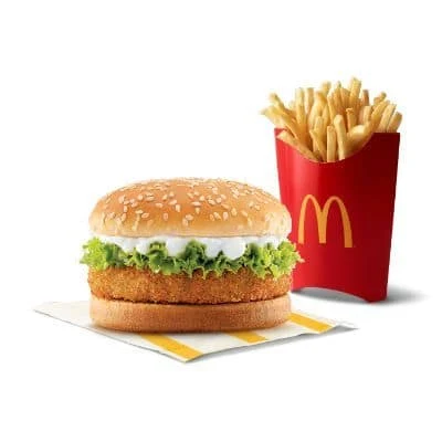 McVeggie Burger + Fries (L)