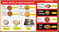 Maa Shitala Restaurant & Parantha Point menu 1