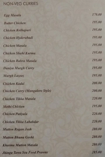 Darbar menu 