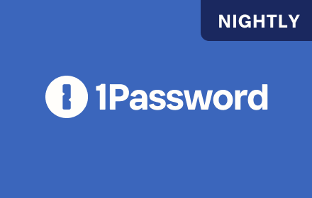 1Password Nightly – Password Manager small promo image