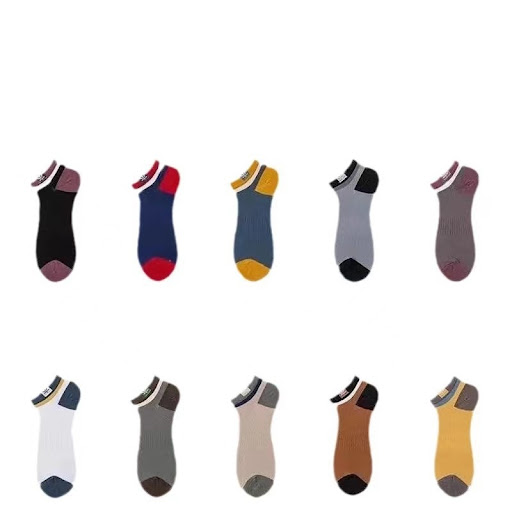 Title 1, Short color matching ankle athletic socks for u...