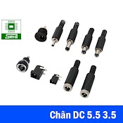 Đầu Jack Dc 5.5 3.5Mm ( Đực , Cái ) - Đầu Dây Cắm Nguồn Chân Hàn - Dc005 Dc002