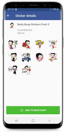 Betty Boop Stickers ! WAStickerApps for Whatsappのおすすめ画像3