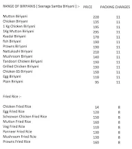 Sri Raja Biryani Hotel menu 4