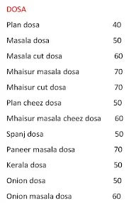 Maitri Snacks and Dosa Centre menu 3