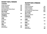 Green Bucket Biryani menu 1