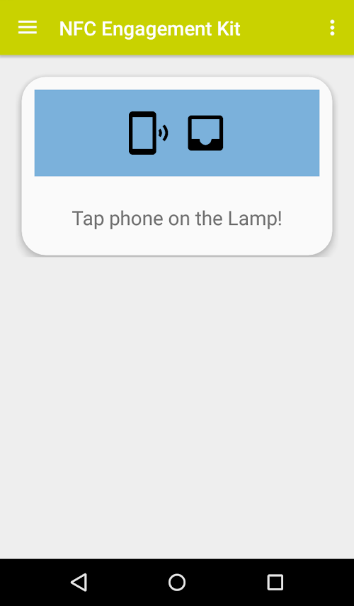Android application NFC Engagement Kit screenshort