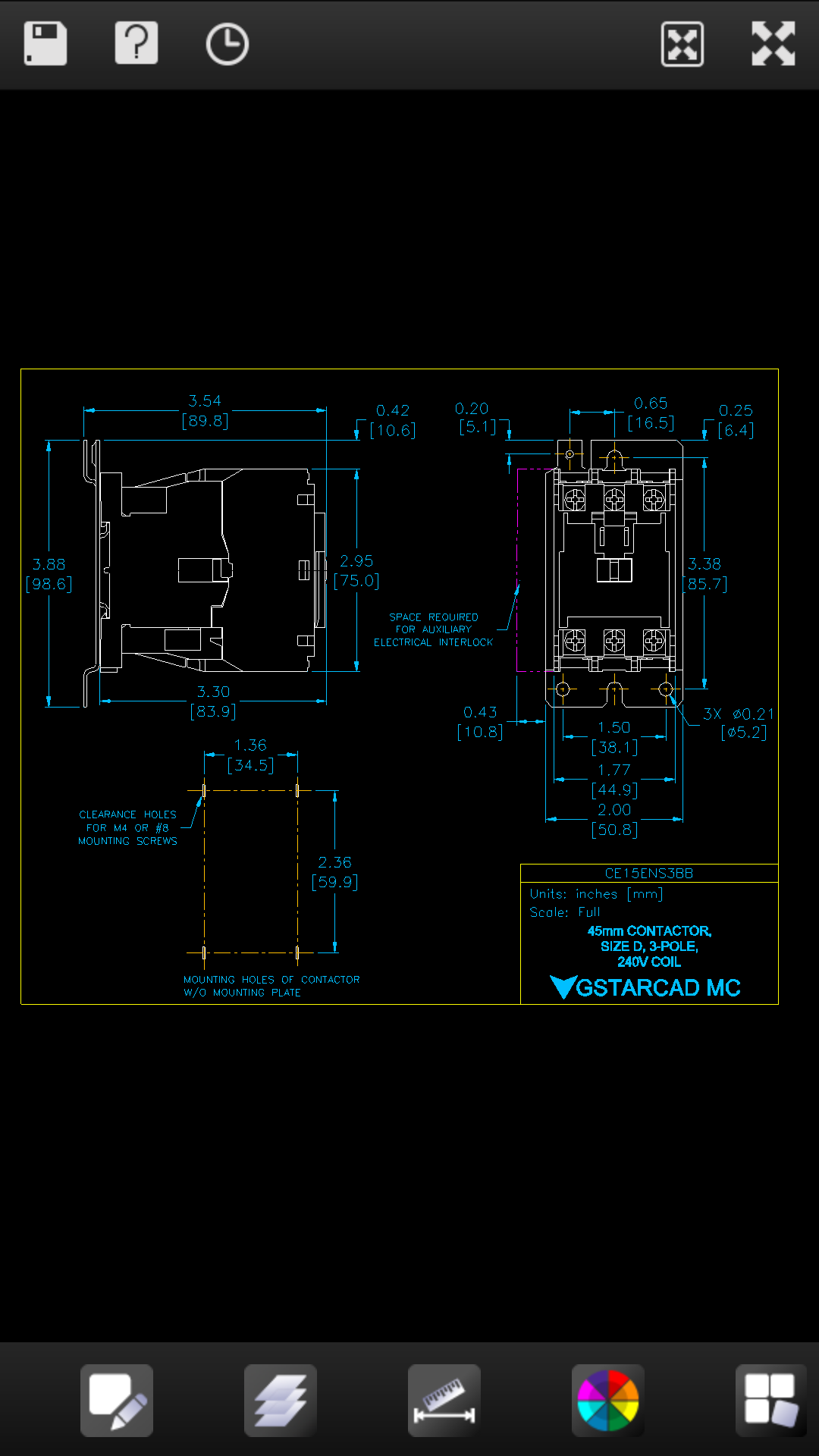 Android application CAD Viewer-DWG FastView Pro screenshort